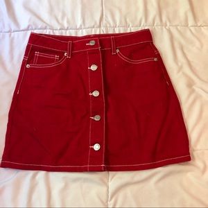Red forever 21 skirt